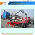 PTO driven Log Loader Trailer with Crane